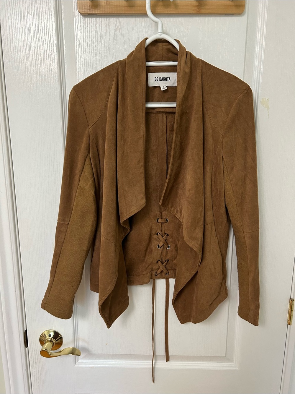 Faux suede jacket